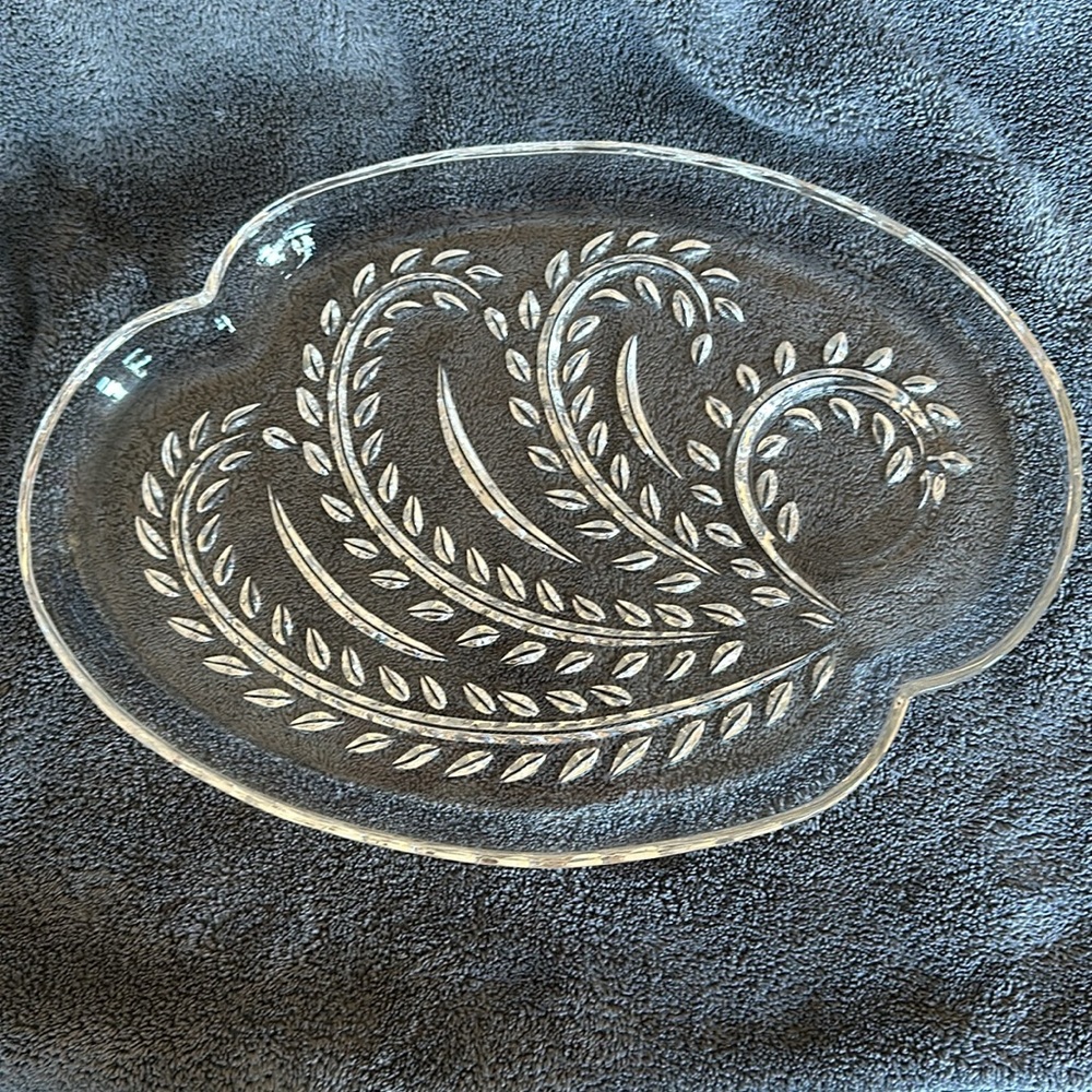 1950s Federal Glass Hospitality Snack Trays - Picture 3 of 3